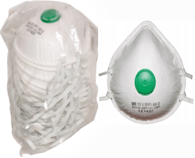 Protiprachová maska MB Filter MB 20 V FFP2 NR D polomaska